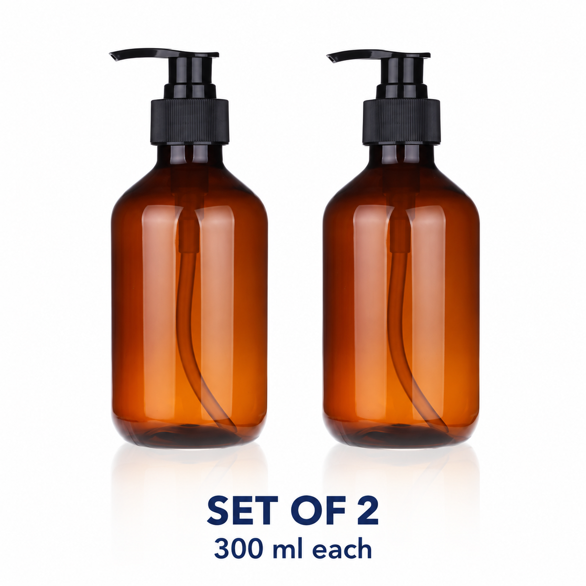 Set contains two empty bottles, 300 ml each