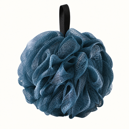 Fine mesh folds and plain hanging loop detail