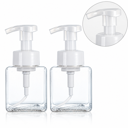 White foaming pump and collar detail